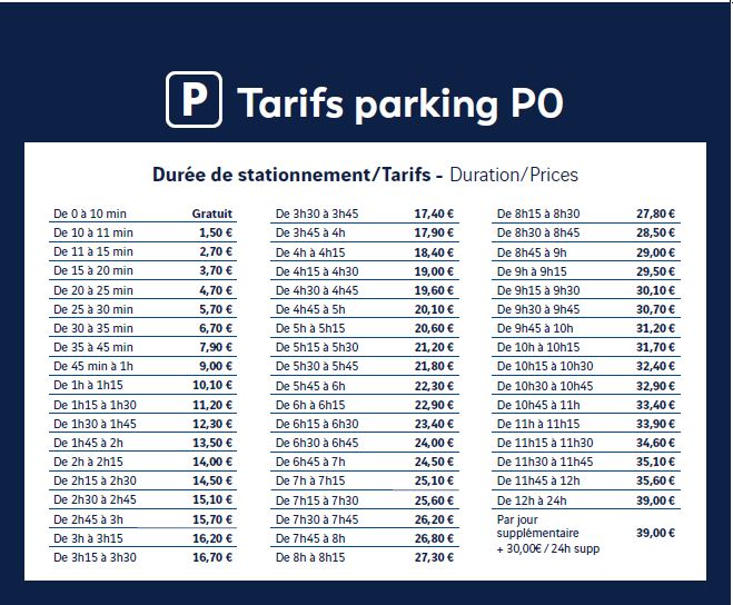 car park fees P0