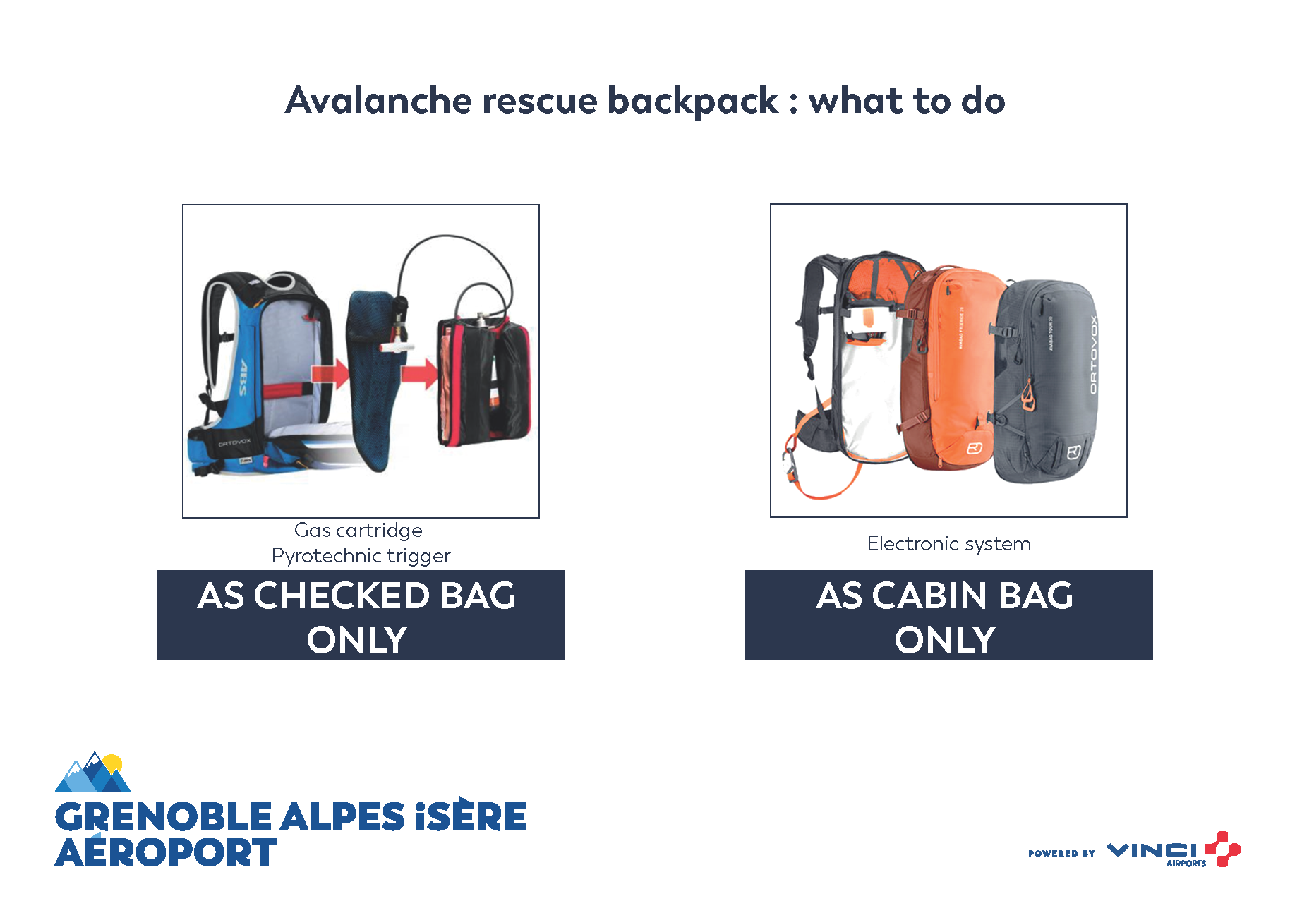 Avalanche rescue backpack